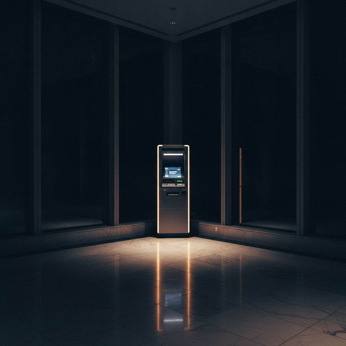 An ACFN ATM installed in a hotel lobby